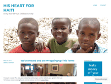 Tablet Screenshot of hisheartforhaiti.com